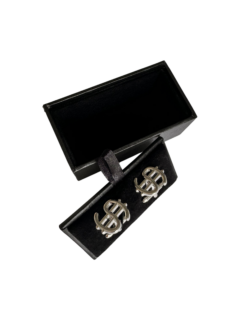 Dollar Symbol Cufflinks for Discerning Traders