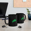 Black Mug with Green Bull