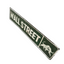 Green Wall Street Metal Street Sign with Bull Symbol - Financial Decor for Home or Office