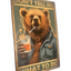 Vintage Retro Bear Metal Tin Sign: Don't Tell Me What To Do