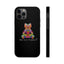 Black Big Mosaic Bear Mate Tough Phone Cases