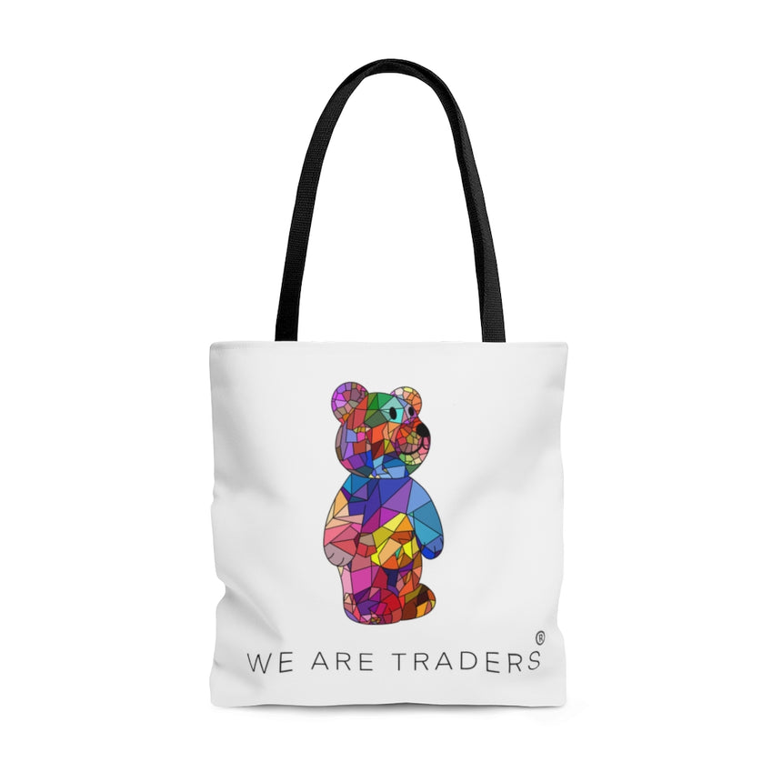 Mosaic Bear White AOP Tote Bag