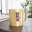 Mosaic Bear Metallic Mug - Silver/Gold