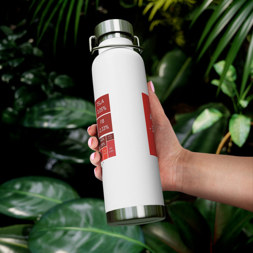 Bear Market whate with red Vacuum Insulated Bottle