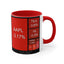 Bear Market Coffee Mug - Black/ White & Red