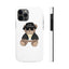 White Cute Bear Mate Tough Phone Cases