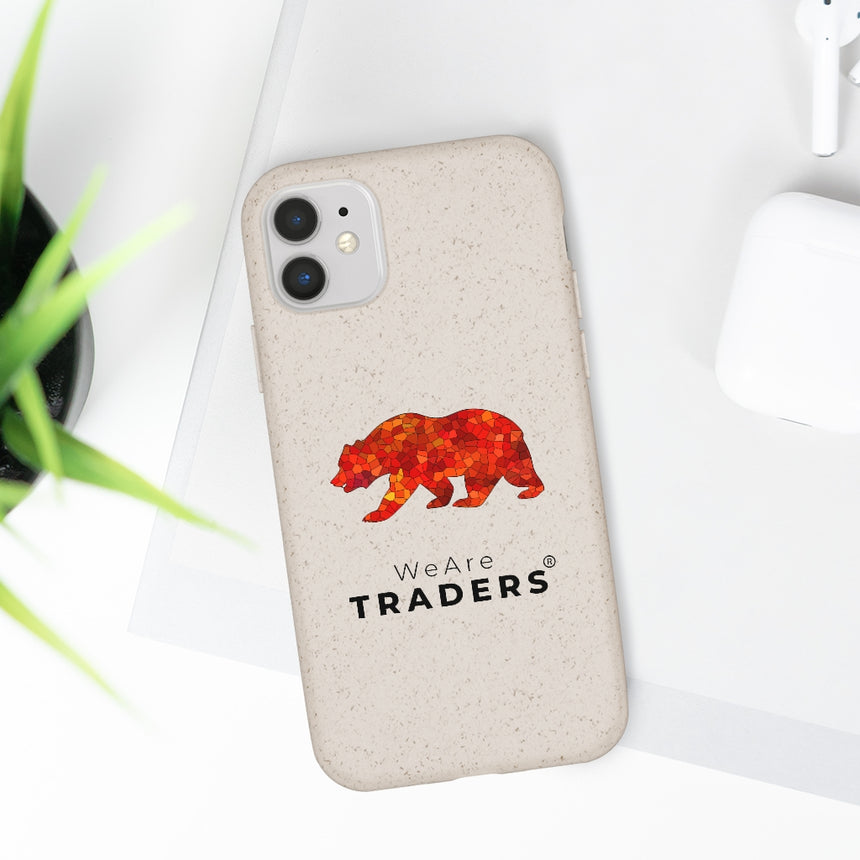 Biodegradable ECO Case - Red Mosaic Bear