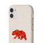 Biodegradable ECO Case - Red Mosaic Bear