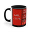 Bear Market Coffee Mug - Black/ White & Red