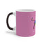 Dity pink Changing Mug with Mosaic Bull