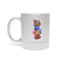 Mosaic Bear Metallic Mug - Silver/Gold