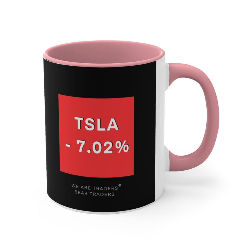 Tesla Stock Crash Coffee Mug, 11oz