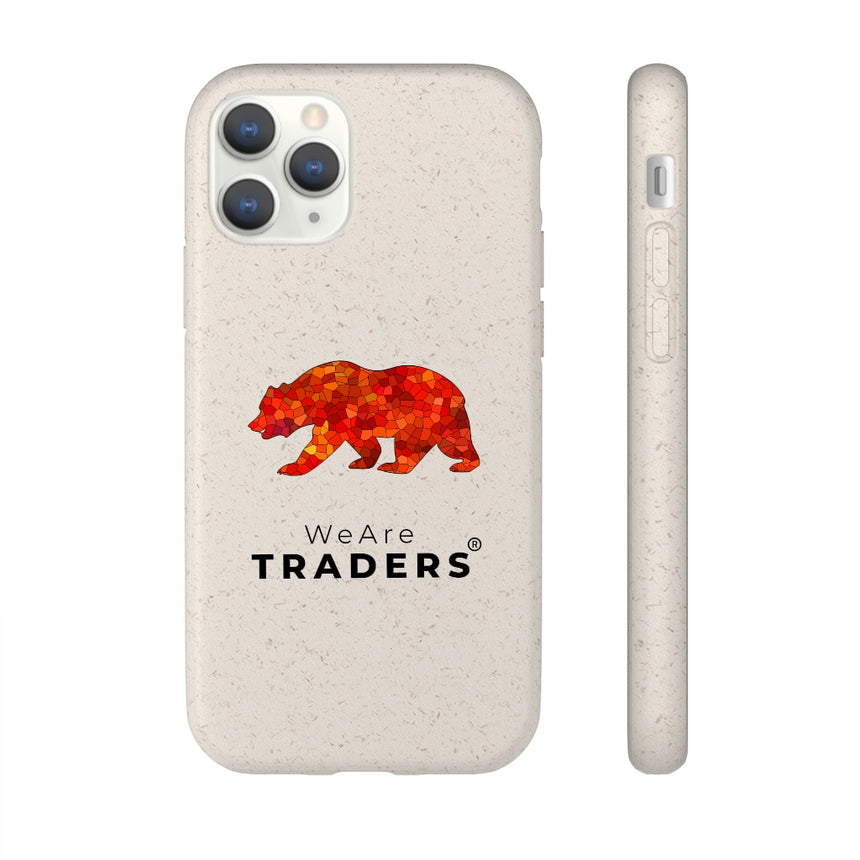 Biodegradable ECO Case - Red Mosaic Bear