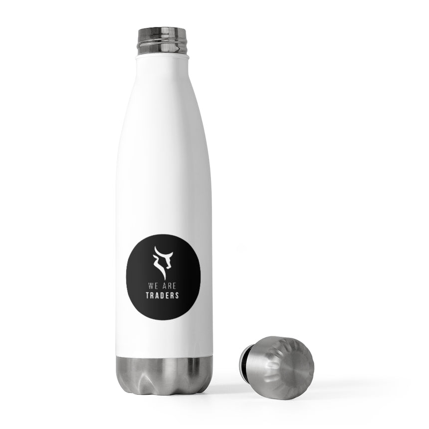 Insulated White Water Bottle We Are Traders Black