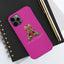 Purple-pink Mosaic Bear Mate Tough Phone Cases