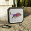 Blackwater Outdoor white Bluetooth Speaker with Mosaic Bull