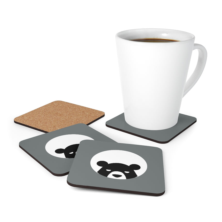 Grey Bear Corkwood Coaster Set