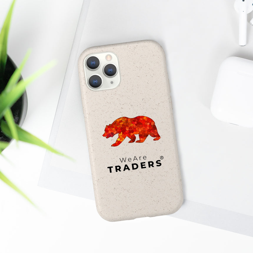 Biodegradable ECO Case - Red Mosaic Bear