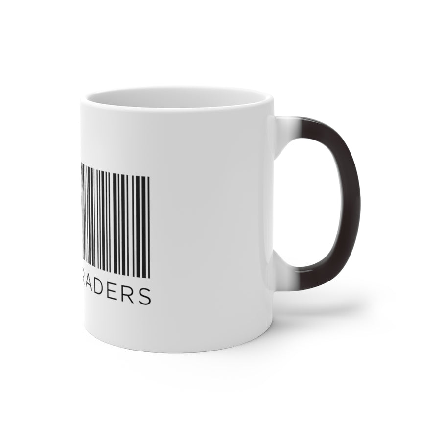 Taza que cambia de color con código de barras We Are Traders ®