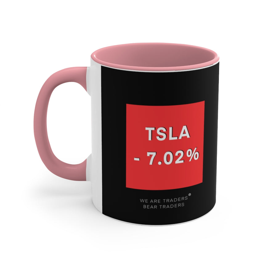 Tesla Stock Crash Coffee Mug, 11oz