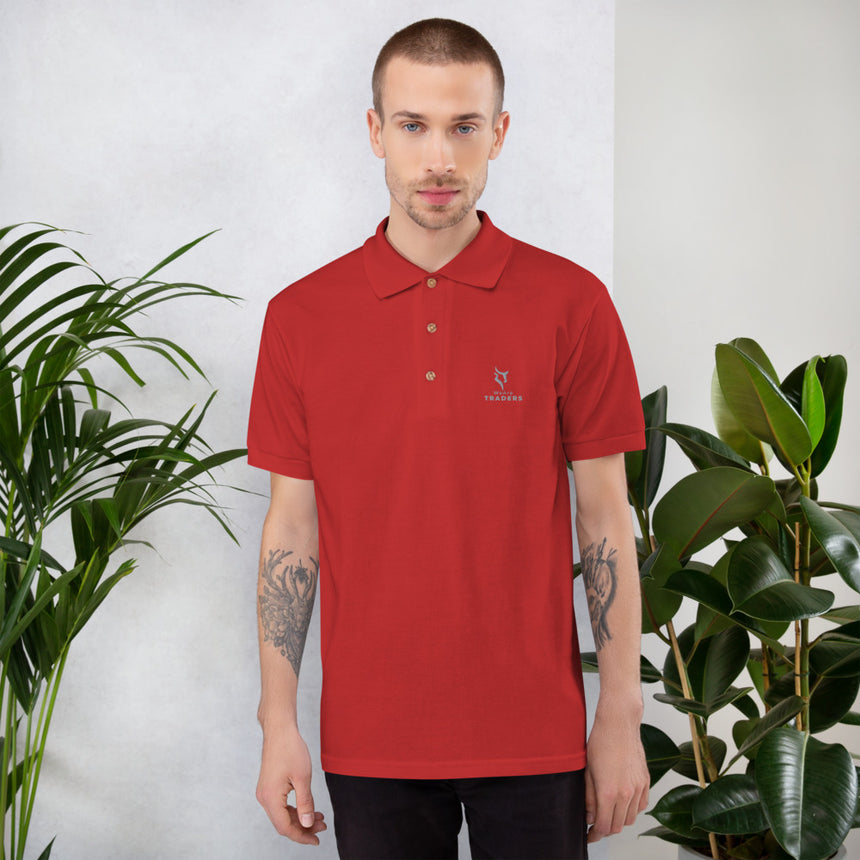 We Are Traders ® Embroidered Polo Shirt