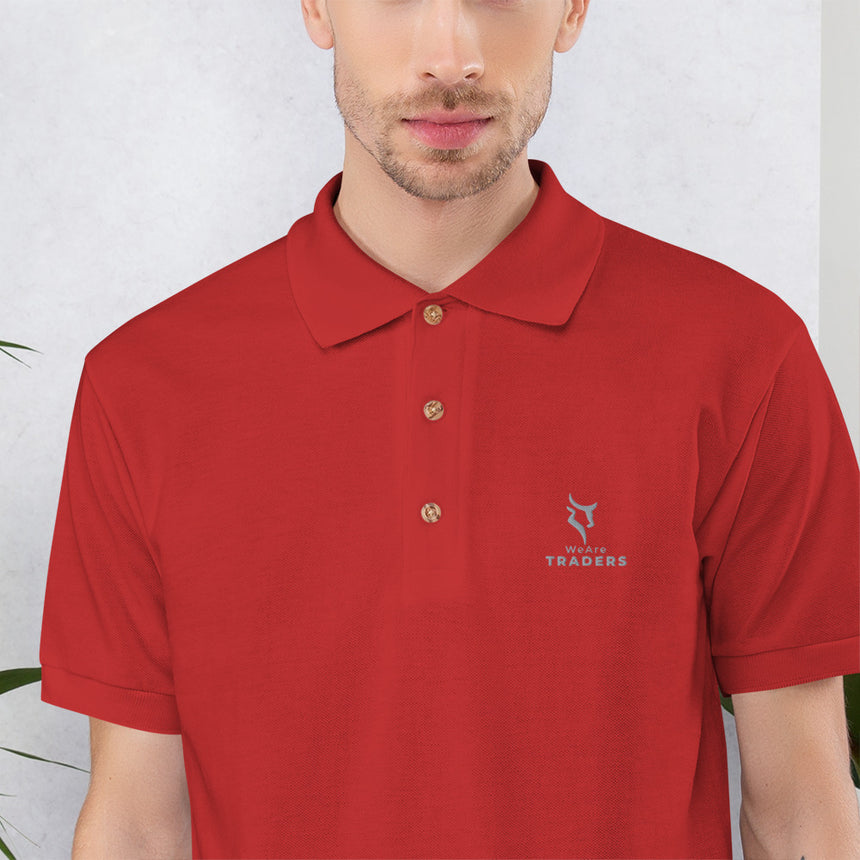 We Are Traders ® Embroidered Polo Shirt