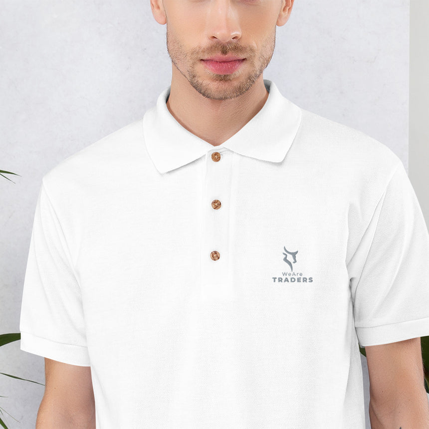 We Are Traders ® Embroidered Polo Shirt