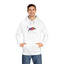 Mosaic Bull White Fleece Hoodie