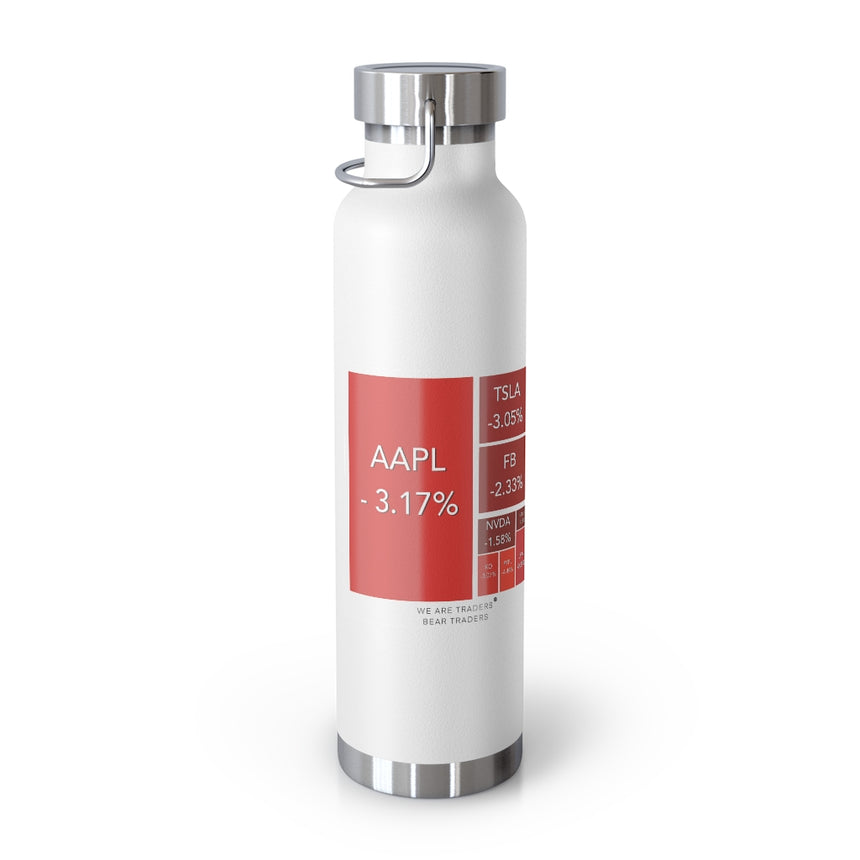 Bear Market whate with red Vacuum Insulated Bottle