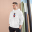 Mosaic Bear White Champion Hoodie