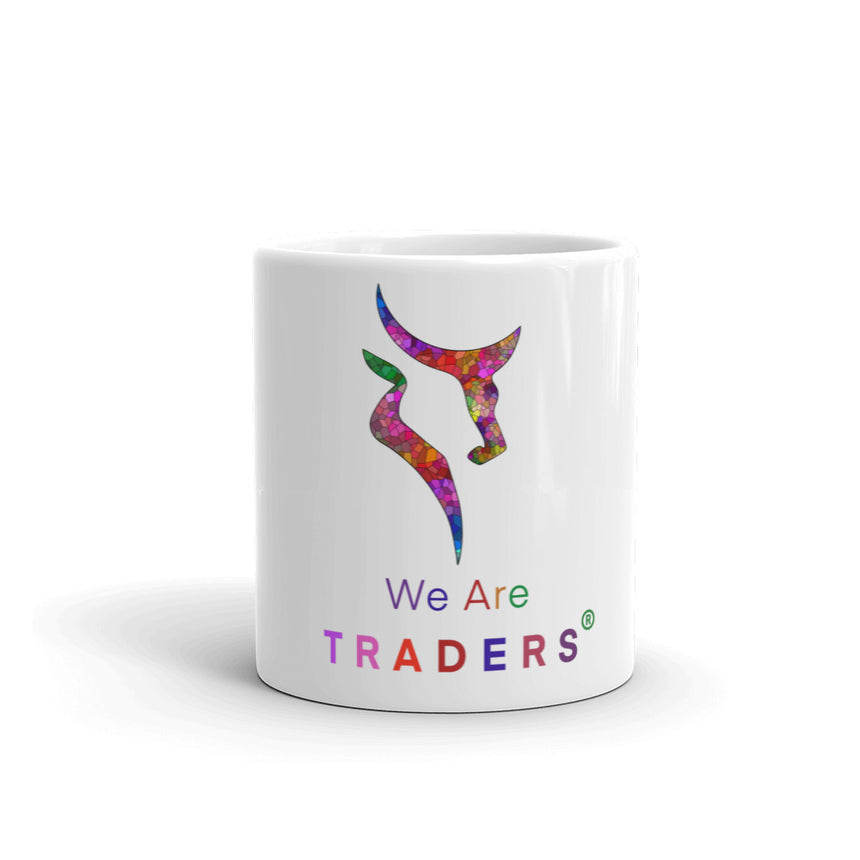 White Mosaic Logo glossy mug